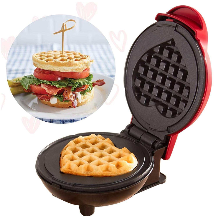 Mini Waffle Maker Waffle For Breakfast And All Dishes Satisfaction