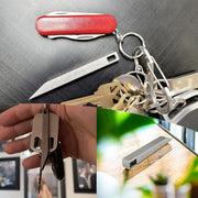 The Mighty Bar - Heavy Duty Keychain Prybar EDC Pry Bar for Every Day Carry Small Stainless Steel Key Chain Multitool Prybar for Keys - Made by Gear Spool