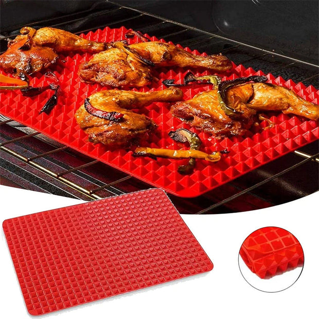 Non-Stick Silicone Pyramid Cooking and Baking Mat